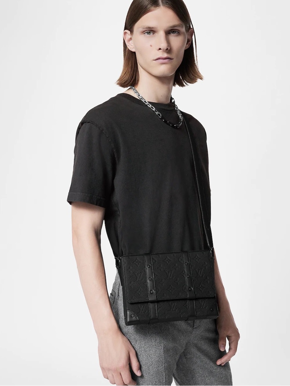 Louis Vuitton - Tourillon Monogram Trunk Messenger Bag -‎ Leather - Black